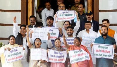 RJD Protests Outside Bihar Legislative Assembly, Claims It Fails To Address Unemployed, Youth, Farmers And Women In Budget