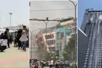 Myanmar Earthquake Shocking Videos: Trembling Ground, Shaking Vehicles, People Holding Each Other In Fear