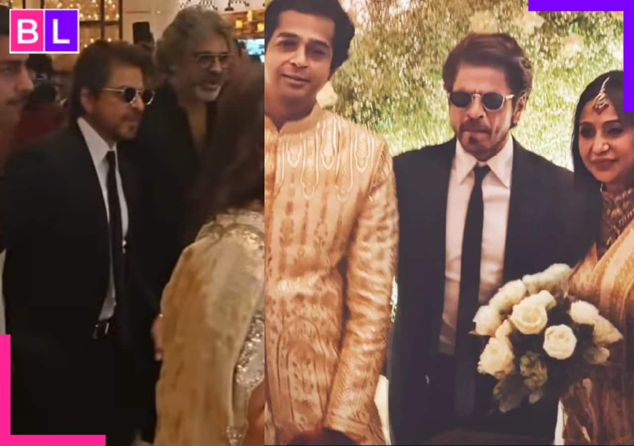 Shah Rukh Khan looks suave in black suit as he attends Ashutosh Gowariker’s son Konark’s wedding; watch viral video