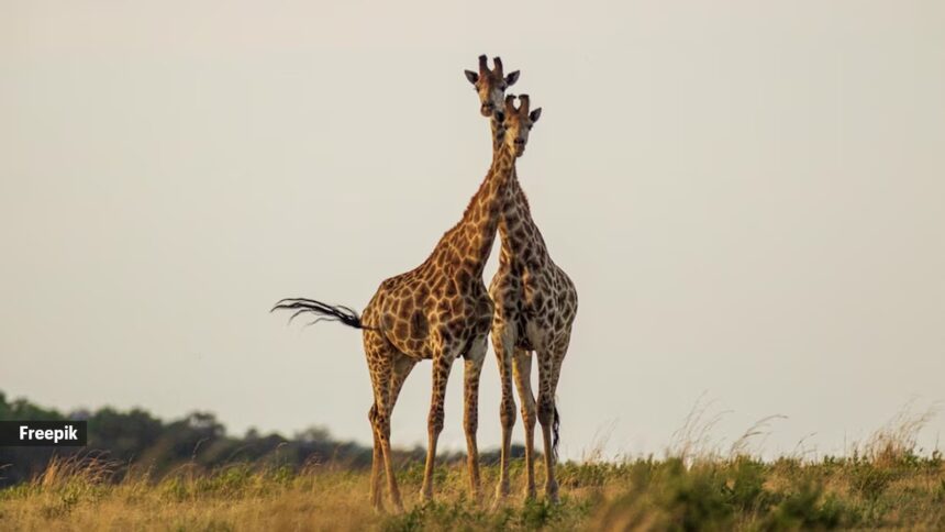 Why do giraffes engage in this direct sampling method rather than simply smelling urine on the ground?