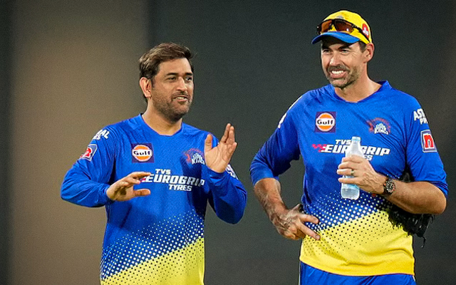 MS Dhoni and Stephen Fleming