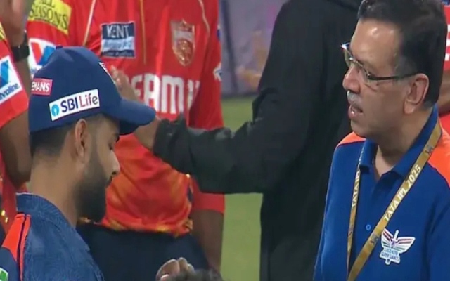 Rishabh Pant and Sanjiv Goenka.