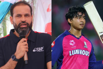Yusuf Pathan and Vaibhav Suryavanshi