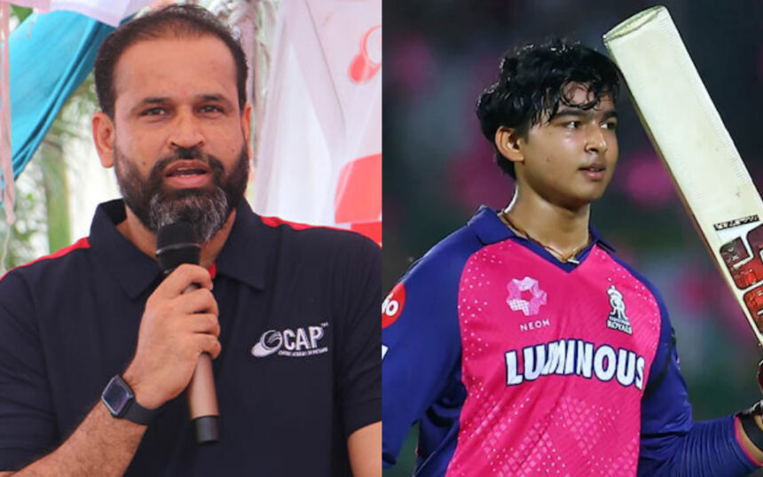 Yusuf Pathan and Vaibhav Suryavanshi
