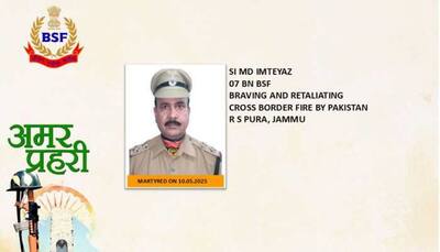 BSF Sub Inspector Md Imteyaz Killed In Cross-Border Firing By Pakistan In RS Pura