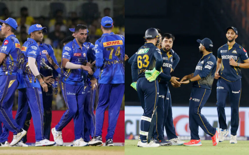 Mumbai Indians and Gujarat Titans