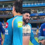 Surya Kumar Yadav with Rashid Khan and Mohammad Siraj