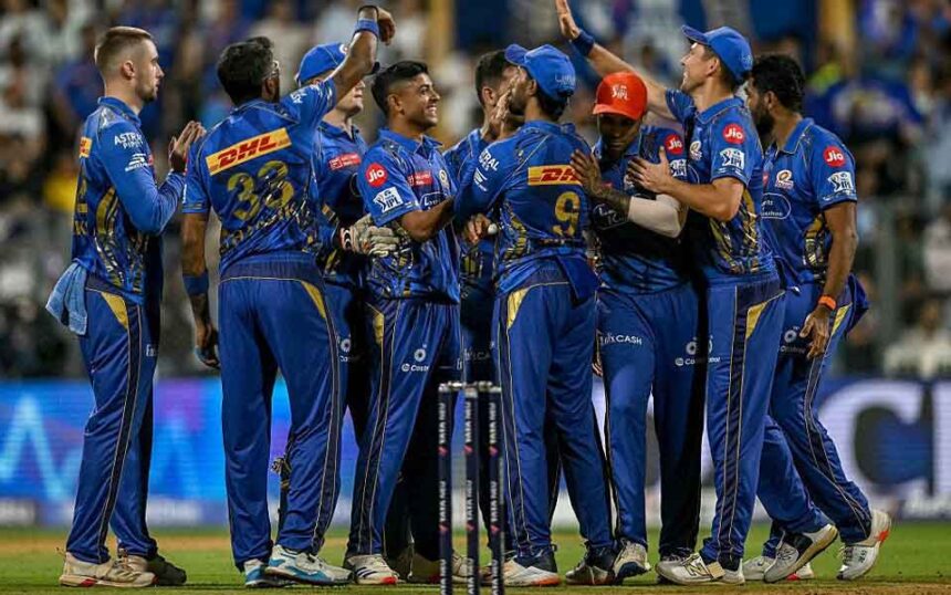 Mumbai Indians Team celebration