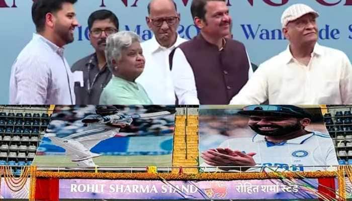 Rohit Sharma Stand Unveiled At Wankhede Stadium In Presence Of India Captain's Family - WATCH