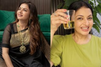 According to Bhagyashree, consuming 10-15 strands of kesar (saffron) in lukewarm water every morning on an empty stomach can help prevent skin dullness