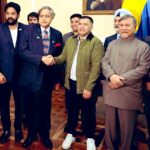 The Shashi Tharoor-led delegation in Bogota, Colombia, on Friday. (Photo: X/@ShashiTharoor)