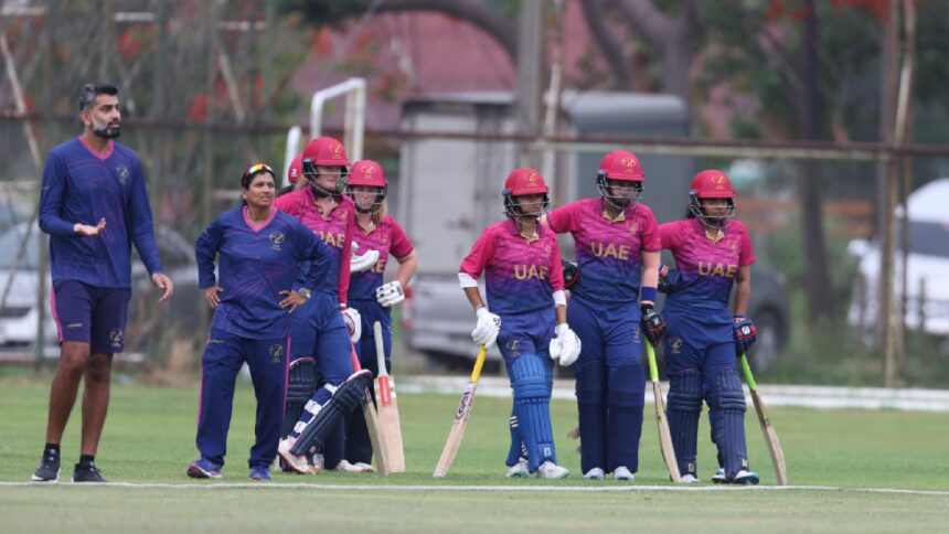 Esha Oza's UAE pulled off a bizarre tactic to beat Qatar in the T20 World Cup 2026 Asia Qualifiers on Saturday in Bangkok. (ICC Media Zone)
