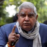 V-P Jagdeep Dhankhar pointed to a recent trend of foreign universities setting up campuses in India and said that there should be “filtration”. (Express Photo by Partha Paul)