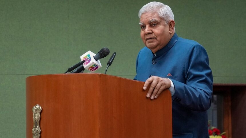 Vice-President Jagdeep Dhankhar made the comments while speaking at the convocation of Jaipuria Institute of Management held at the Bharat Mandapam in Delhi