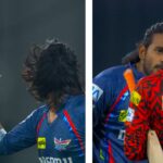 Digvesh Rathi and Abhishek Sharma clash in IPL 2025 game between LSG and SRH