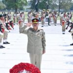 Special Guard of Honour ceremony held at Yadgar-e-Shuhada, General Headquarters (GHQ), Rawalpindi, in honour of Field Marshal Asim Munir. | Photo credit: Inter-Services Public Relations