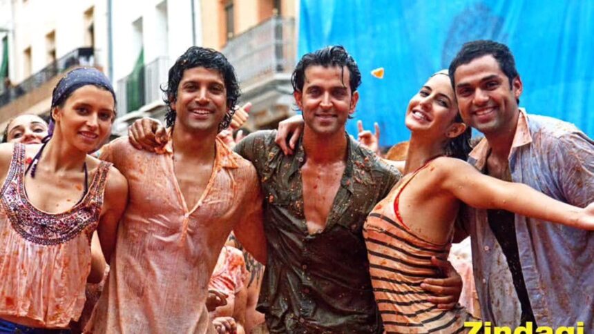 La Tomatina festival as shown in the film Zindagi Na Milegi Dobara