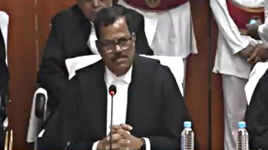 Outgoing Madhya Pradesh judge Duppala Venkata Ramana