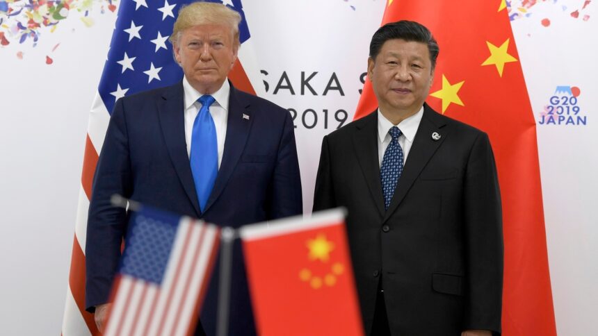 File Photo of US President Donald Trump with Chinese President Xi Jinping. The two countries have finalised a trade deal and a tariff cut is likely round the corner