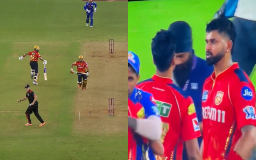 [WATCH] IPL 2025: Shreyas Iyer abuses Shashank Singh after sealing win over Mumbai Indians in QF-2