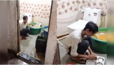 SHOCKING Mathura Scandal: Hotel Owner Arrested After Viral Video Shows Utensils Washed In Toilet Water | WATCH