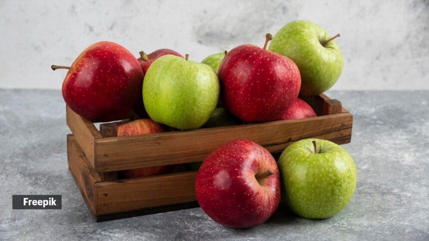 Apples have red pigments