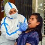 A child gets tested for COVID-19 | ANI
