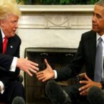 File photo of Trump and Obama in Oval office | ANI