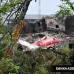 Air India plane crash remanants