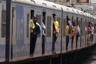 Overcrowded Mumbai local train representational image