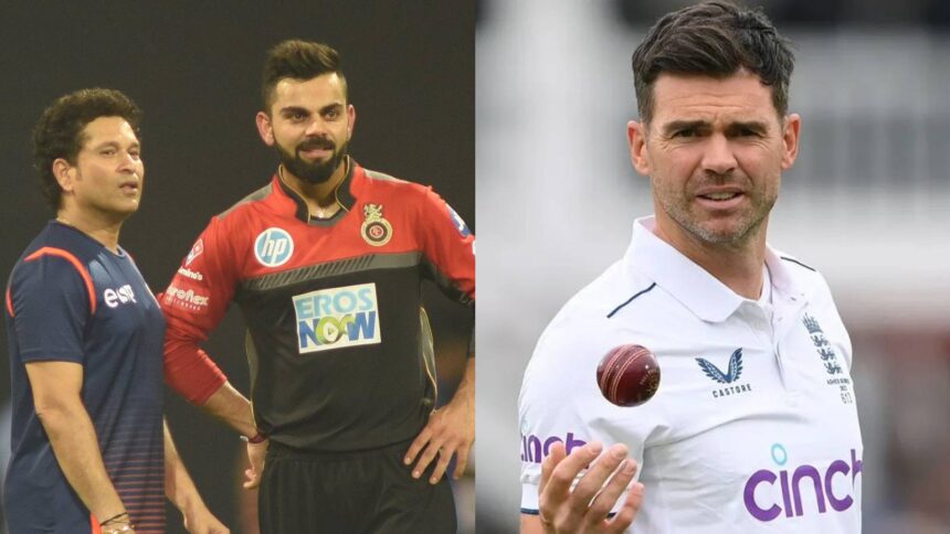 James Anderson was involved in a number of verbal exchanges with Virat Kohli in Test matches but he said he avoided doing the same against Sachin Tendulkar. (Express Archive/Reuters)
