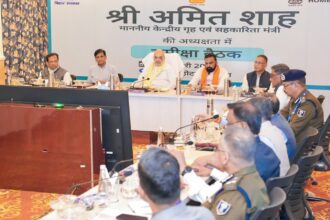 Amit Shah, Amit Shah meet to review security in Bihar border districts, Bihar border districts security review, Bihar border districts security, Indian express news, current affairs