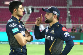 Shubman Gill and Rashid Khan.