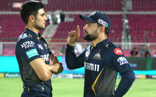 Shubman Gill and Rashid Khan.