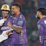 Sunil Narine Celebrating wicket