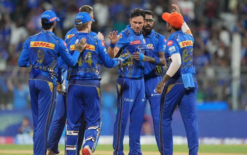Mumbai Indians Team celebration
