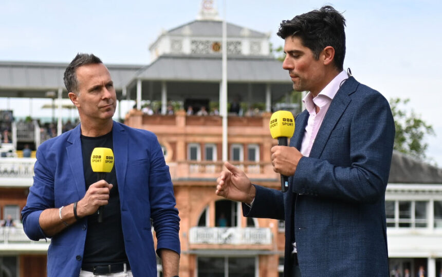 Alastair Cook and Michael Vaughan