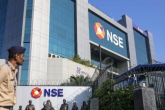 The National Stock Exchange (NSE) in Mumbai, India, on Monday, Oct. 13, 2025. India has become one of the busiest IPO markets worldwide over the past two years, drawing global investors eager to tap its fast-growing consumer economy. | Photographer: Dhiraj Singh/Bloomberg