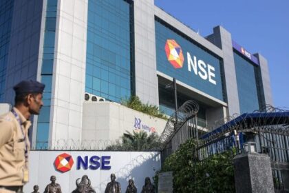 The National Stock Exchange (NSE) in Mumbai, India, on Monday, Oct. 13, 2025. India has become one of the busiest IPO markets worldwide over the past two years, drawing global investors eager to tap its fast-growing consumer economy. | Photographer: Dhiraj Singh/Bloomberg