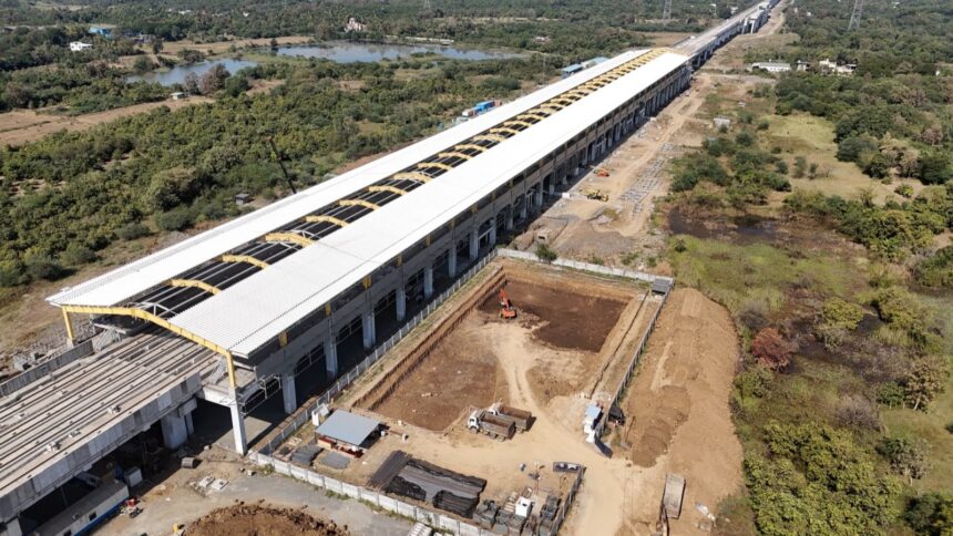 Mumbai-Ahmedabad bullet train project (Image: NHSRCL)