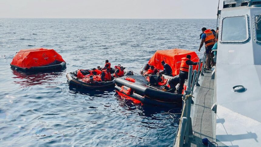 IRIS Dena sinking, Indian Navy SAR mission, Iranian warship torpedoed, US submarine attack, Indian Ocean maritime conflict, IRIS Dena distress call, MRCC Colombo, Galle Sri Lanka naval incident, long-range maritime patrol, India Iran naval relations, maritime search and rescue India.