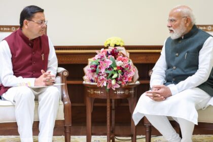 Uttarakhand CM Pushkar Singh Dhami meets PM Modi