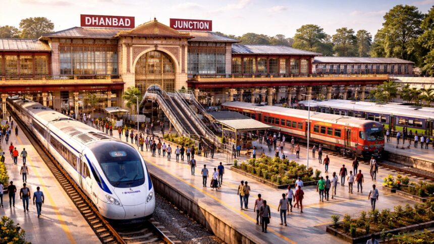 The station falls under the administrative control of Dhanbad Division of East Central Railway (ECR) zone. (Image generated using AI)