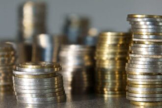 Stacks of coins, representing investment