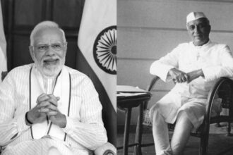 File photos of PM Modi and former PM Nehru