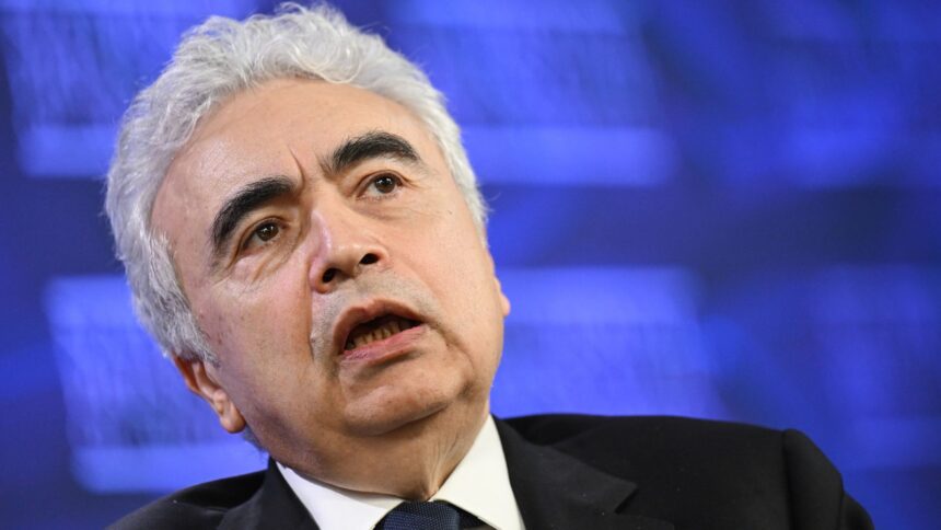Amid war in Iran, International Energy Agency Executive Director Fatih Birol speaks at the National Press Club in Canberra, Australia, Monday, March 23, 2026. (Lukas CochAAP Image via AP)