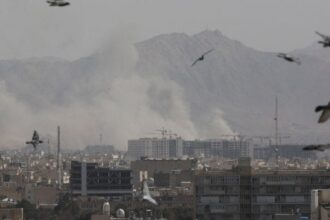 Smoke rises following an explosion, after Israel and US launched strikes on Iran, in Tehran, on 28 February 2026 | Majid Asgaripour/WANA via REUTERS