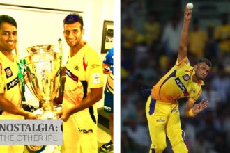 Ishwar Pandey during his Chennai Super Kings days. He played two seasons for CSK and picked up 17 wickets in 23 games (Photo: BCCI)