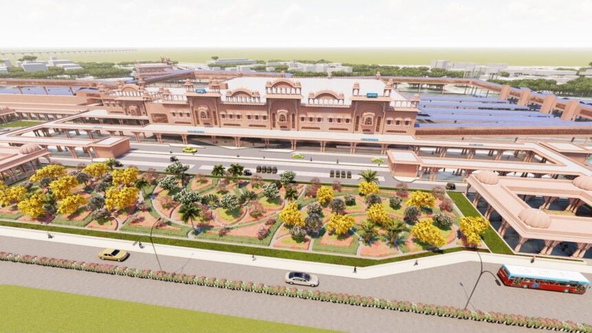 Design of the to-be-redeveloped Jaipur Junction Railway Station (Image: Ministry of Railways)