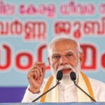 Prime Minister Narendra Modi addresses the gathering during the Golden Jubilee Sammelan, in Kochi. (PTI Photo)